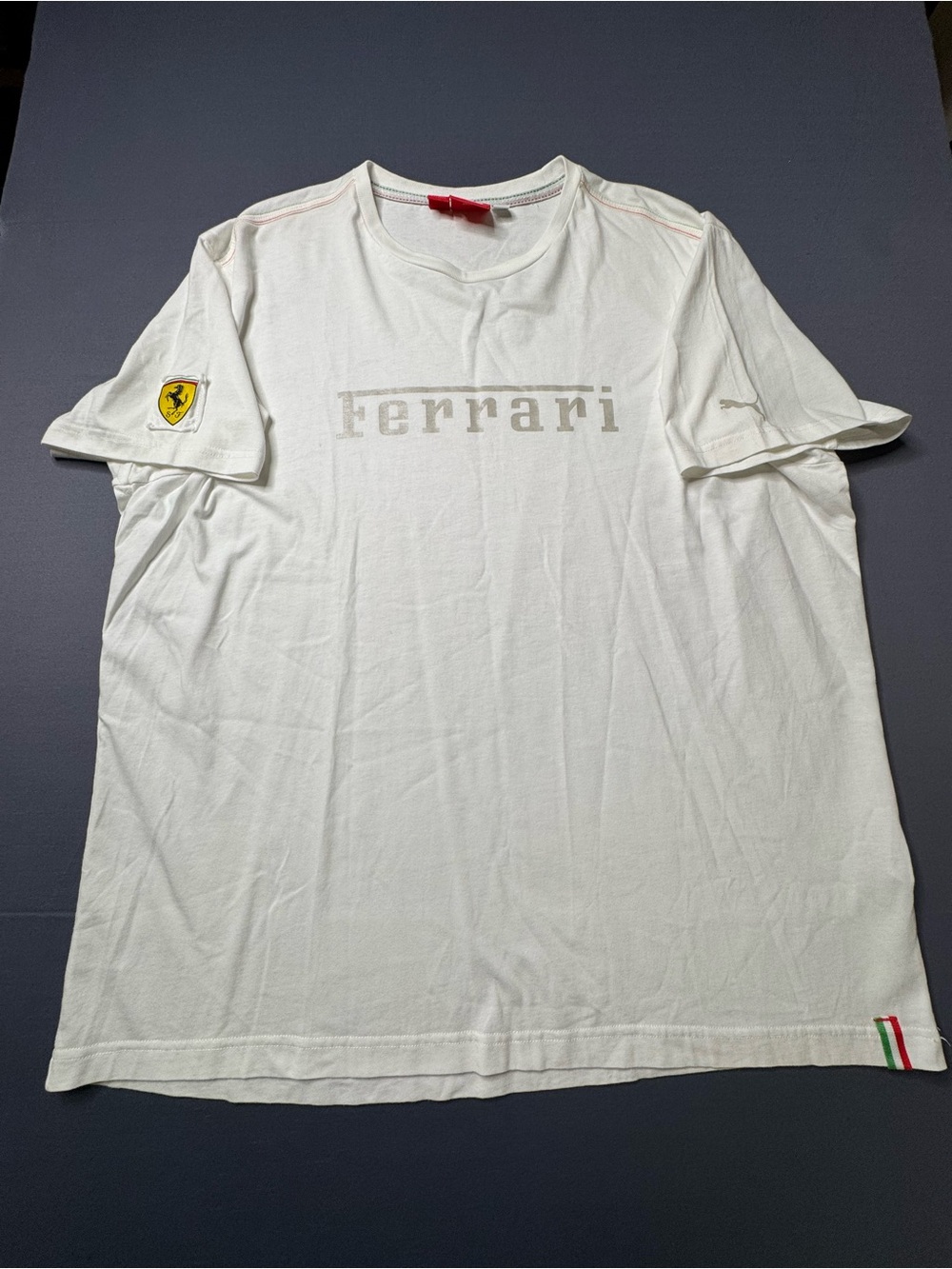 Ferrari x puma collab WHITE shirt XXL #1255